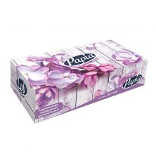 دستمال کاغذی پاپیا 100 برگ طرح گل زنبق